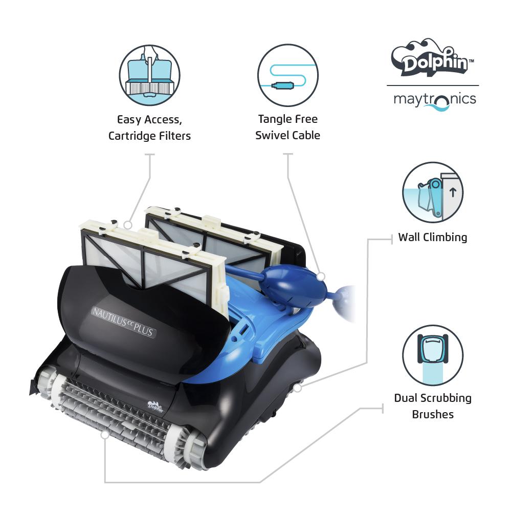 Dolphin Nautilus CC vs. Dolphin Nautilus CC Plus Pool Cleaner Comparison